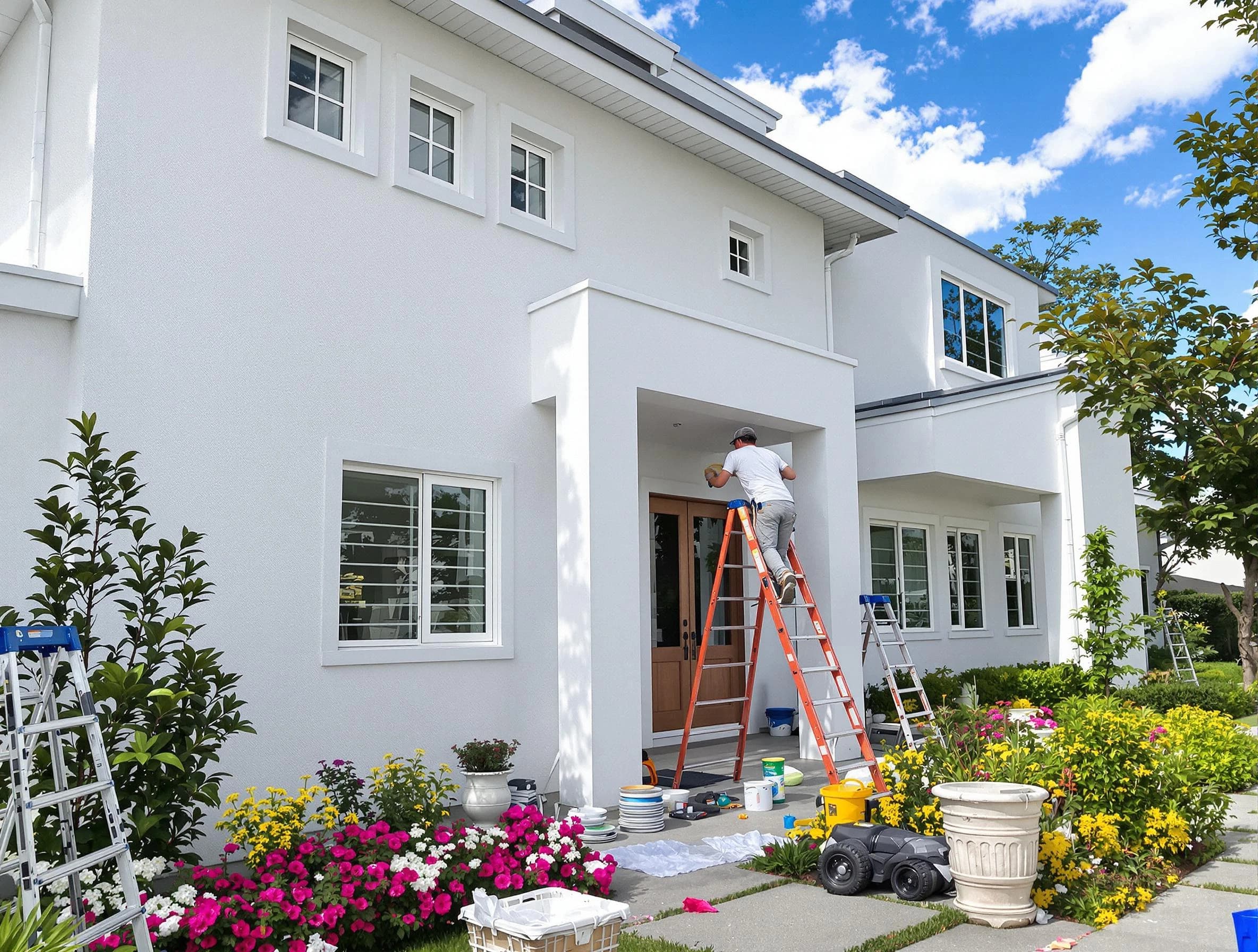 Brecksville House Painters team delivering a fresh exterior coat in Brecksville, OH
